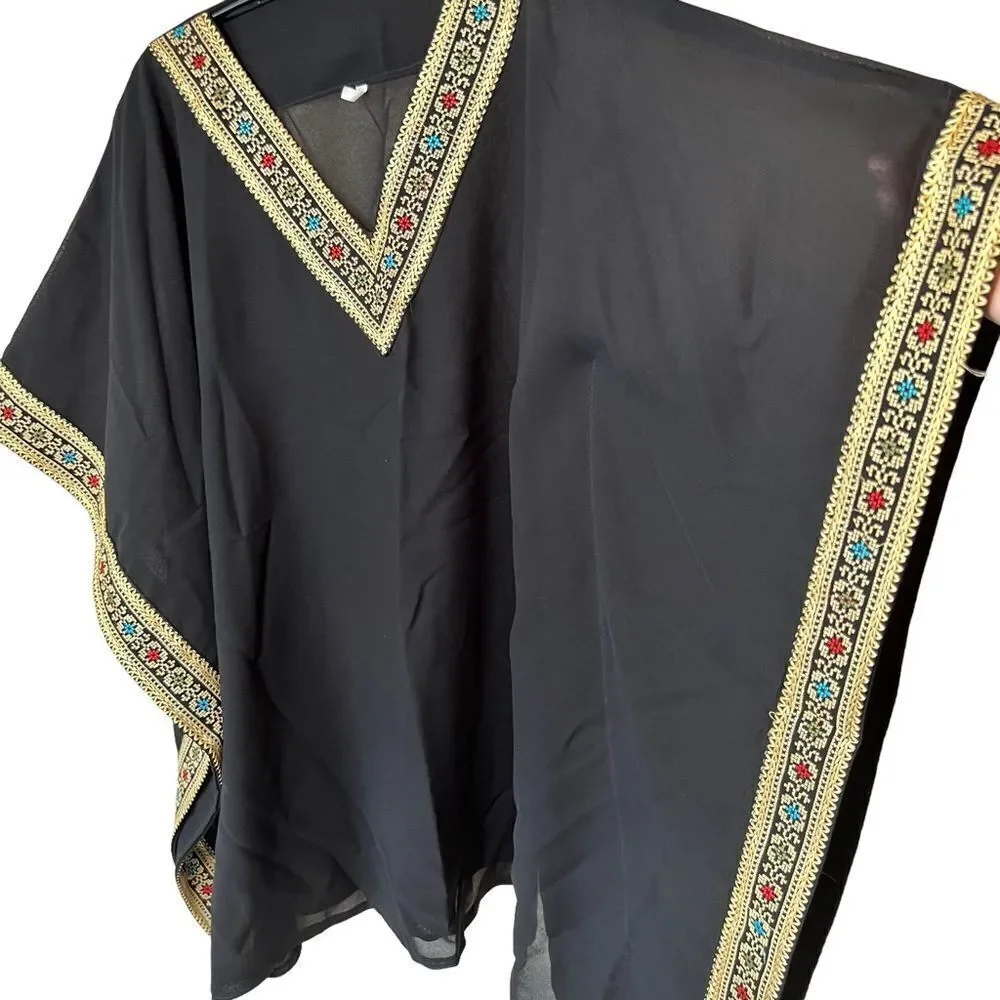 N/A abaya embroidered